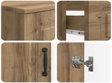 3 Piece Bathroom Cabinet Set UTRECHT Artisan Oak 3417818