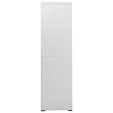 Filing Cabinet Light Grey 90x46x164 cm Steel 336299
