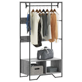 Wardrobe Grey Sonoma 90x50x180 cm Engineered Wood 848672