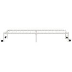 Bed Frame without Mattress Foldable White 80x200 cm Steel 4103965