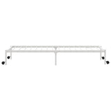 Bed Frame without Mattress Foldable White 90x200 cm Steel 4103967