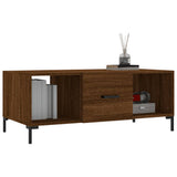 Coffee Table Brown Oak 102x50x40 cm Engineered Wood 829307