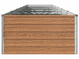 Raised Garden Bed Wood Brown 480 x 80 x 55 cm cold-rolled steel 8006438