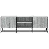 TV Cabinet Grey Sonoma 120x35x41 cm Engineered Wood and Metal 848842