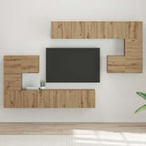 TV Units Wall-mounted 4 pcs Artisan Oak Engineered wood 3393494