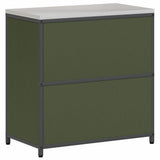 Kitchen Storage with Shelf Olive Green 90 x 50 x 92 cm Steel 874985