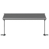 Free Standing Awning Grey 5 x 3 m Polyester 42033633