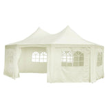 Garden Tent Cover 6 x 4.5 x 3 m Cream Fabric 40280