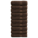Premium Shower Towels "SOLUND" 10 pcs Brown 70x140 cm 600 gsm 137238