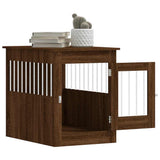 Dog Crate Furniture Brown Oak 55x80x68 cm Engineered Wood 838329