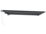 4x3m Full Cassette Electric/Manual Retractable Awning with Remote Controller, Sun Canopies for Patio T3398P315946