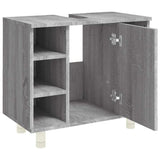 Bathroom Cabinet Grey Sonoma 60x32x53.5 cm Engineered Wood 826373
