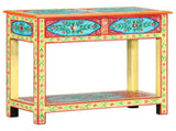 286159 Hand Painted Console Table 80x35x75 cm Solid Mango Wood