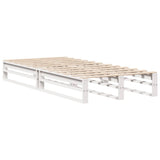 Bed Frame without Mattress White 90x200 cm Solid Wood Pine 3306487