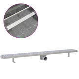 Linear Shower Drain Bubble 1030x140 mm Stainless Steel 142194