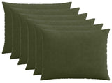 Cushion Cover 6 pcs HEERLEN Green 70 x 70 cm Corduroy 913278