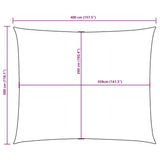Sunshade Sail Oxford Fabric Rectangular 3x4 m White 135265