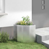 Corner Planter Silver 45 x 45 x 50 cm Galvanised steel 883673