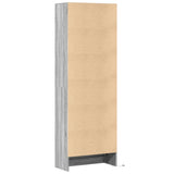 Highboard with LED Grey Sonoma 69x32.5x200 cm Engineered Wood 3307910