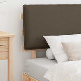 Bed Frame with Upholstered Headboard Taupe 100 x 200 cm 877302