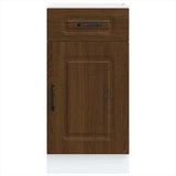 Kitchen Base Cabinet Kalmar Brown Oak Engineered Wood 853474