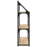 3-Tier Wall Shelf Sonoma Oak 80x21x78.5 cm Engineered Wood 835455