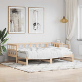 Daybed with Trundle without Mattress 80x200 cm Solid Wood 836207
