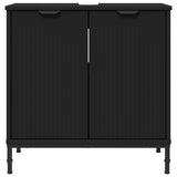 Bathroom Sink Cabinet Black 60.5 x 33.5 x 61 cm Engineered wood 883415