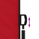 Retractable Side Awning Red 140x1000 cm 4004717