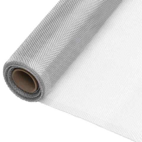 ZNTS Mesh Screen Aluminium 80x2000 cm Silver 150850