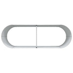 Garden Raised Bed Brown 240 x 80 x 81 cm Steel 42011327