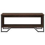 ZNTS Coffee Table Brown Oak 100x51x40 cm Engineered Wood 848483