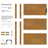 Garden Gate 100x125 cm Corten Steel 153204