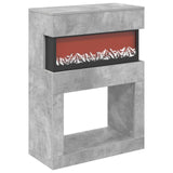 Electric Fireplace Concrete 64 x 30 x 87 cm Engineered wood 8021106