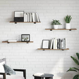 Bookshelf Board 3-Tier 4 pcs 80 x 20 x 1.5 cm Engineered Wood 875058