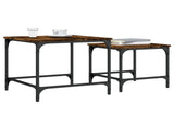 Nesting Coffee Tables 2 pcs Smoked Oak Engineered Wood 838920