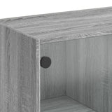 Highboard with Doors Grey Sonoma 68x37x142 cm Engineered Wood 3295862