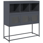 ZNTS Sideboard Anthracite 100.5x39x107 cm Cold-rolled Steel 853418