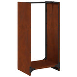 Firewood Rack 40x30x80 cm Weathering Steel 864236