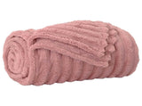 Throw Blankets 6 pcs Pink 240 x 220 cm Fleece 42016907