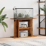 Aquarium Stand Old Wood 80x35x60 cm Engineered Wood 857272