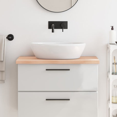 Bathroom Countertop 80x50x cm Untreated Solid Wood 3156024