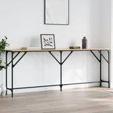 Console Table Sonoma Oak Engineered Wood Large Adjustable Feet 837778