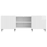 TV Cabinet High Gloss White 150 x 31 x 52 cm Engineered Wood 894459