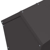 Chicken Feeder Black 40 x 40 x 45 cm Cold-Rolled Steel 874678
