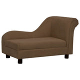 Dog Sofa with Pillow Brown 83x44x44 cm Plush 171101