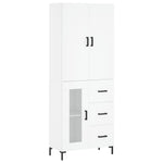Highboard White 69.5x34x180 cm Engineered Wood 3195955