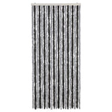 Fly Curtain Grey and Black 90x220 cm Chenille 377328