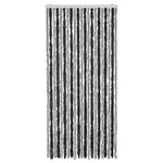 ZNTS Fly Curtain Grey and Black 90x220 cm Chenille 377328