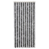 ZNTS Fly Curtain Grey and Black 90x220 cm Chenille 377328